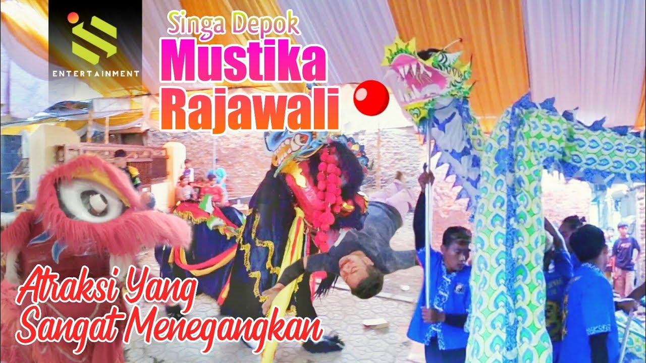 Atraksi Naga Barongsai & Drama Barong Singa Depok Mustika Rajawali Live Tugu Sliyeg