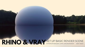 Rhino and Vray Setting up basic render scene with environment