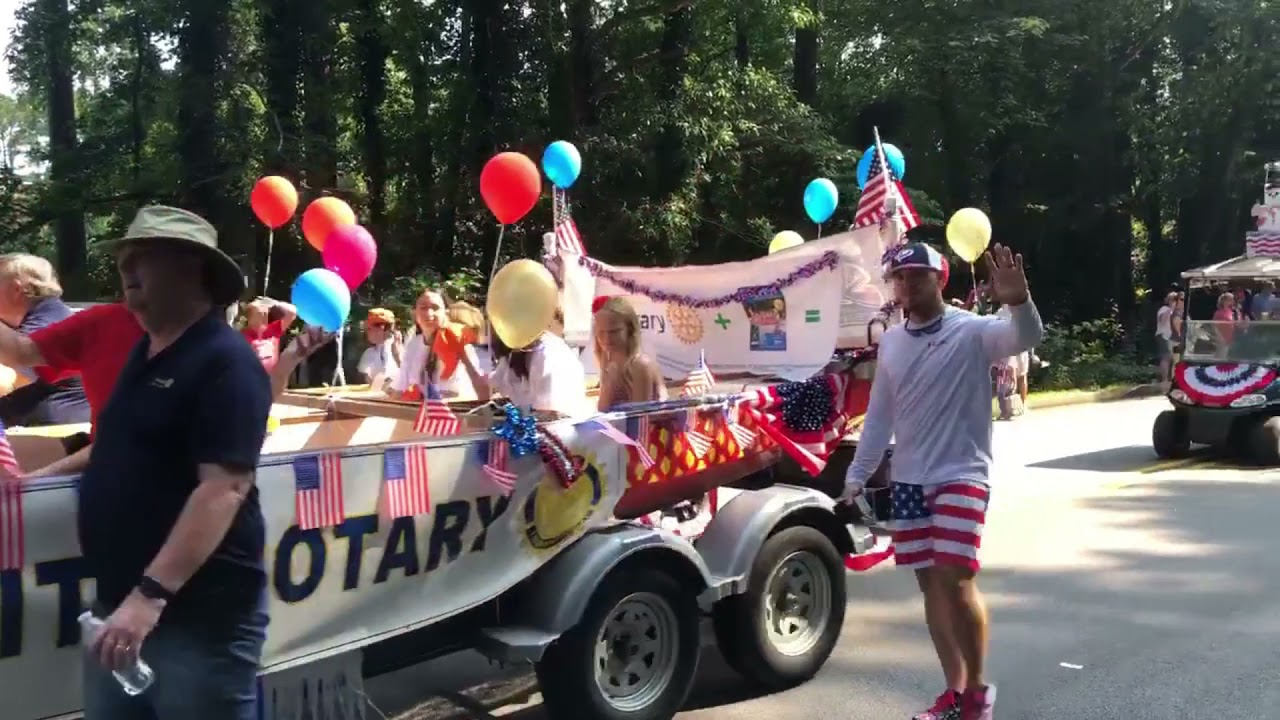 The Rotary Float in the 2021 4th of July Parade in Peachtree City YouTube