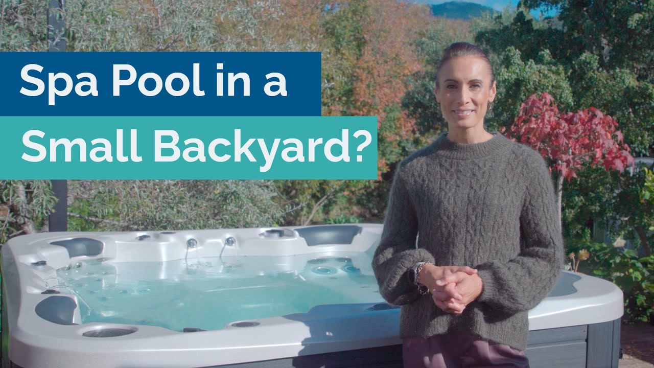 Can I fit a spa pool in a small backyard?