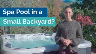 Can I fit a spa pool in a small backyard?