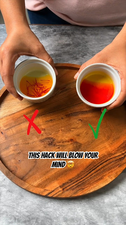 STOP SOAKING SAFFRON WRONG WAY | Correct Way to Soak Saffron | Kitchen Hack - Bowl To Soul
