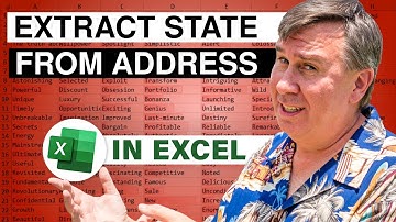 Excel - Extract State From Address - Dueling Excel 53 - Episode 1276