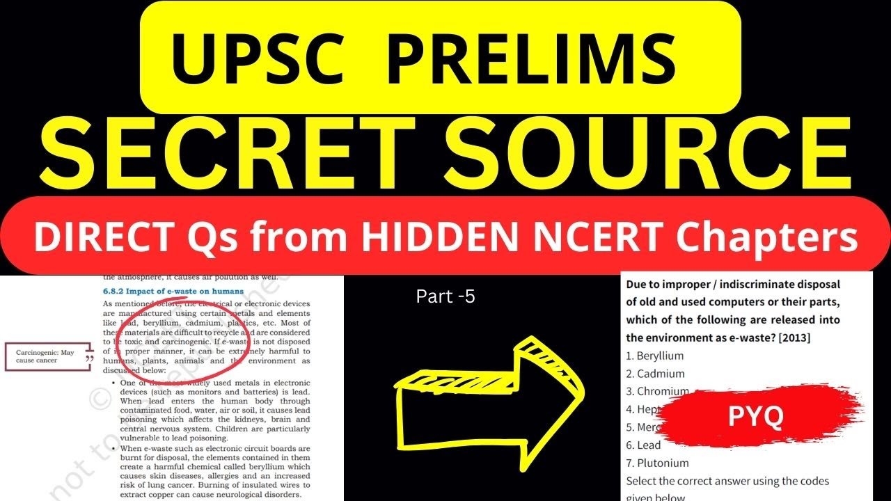 MOST IMPORTANT NCERT BOOKS AND CHAPTERS FOR UPSC PRELIMS HIDDEN GEMS