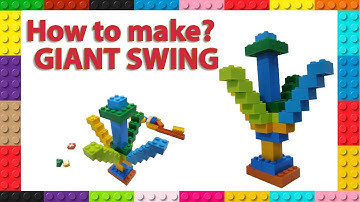 How to make a Giant Swing with Building Blocks/Building Blocks /Block Games/Blocks Toys/