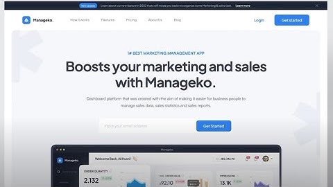 Saas Landing Page Animation