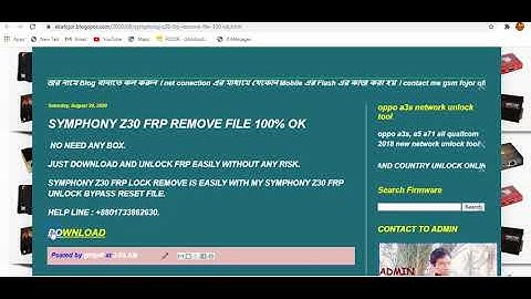 SYMPHONY Z30 FRP REMOVE FILE 100% OK