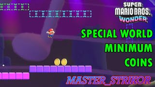 Trying to get minimum coins in Super Mario Bros. Wonder Special World!