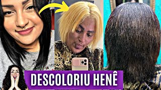 RAIVA DO CABELO NATURAL! ELA DESTRUIU TUDO PARA SER LOIRA E LISA! DESCOLORIU HENÊ! VEJA TUDO!