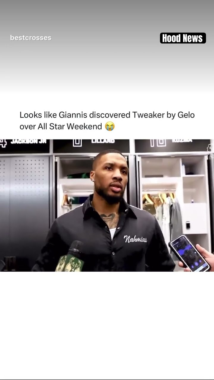 Giannis discovered Tweaker by Gelo #hoodnews #damianlillard #tweaker #lol #trending #viralvideo #aha