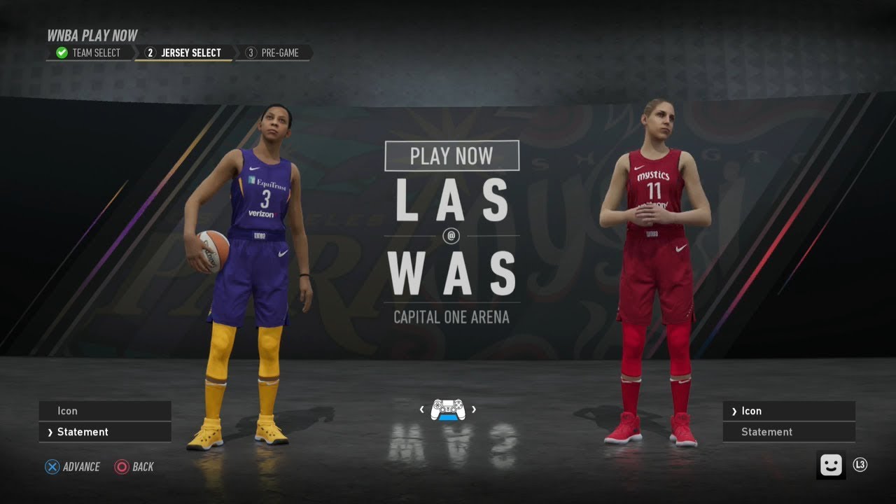 EA SPORTS NBA Live 19 WNBA Season Game Sparks vs Mystics