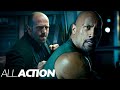 The Rock Fights Jason Statham Hobbs Vs Shaw Furious 7 2015 All Action