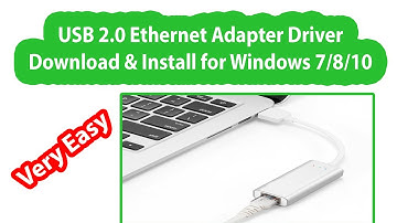 USB USB 2.0 Ethernet Adapter Driver Install Windows 7/8/10 - USB Lan Card Setup
