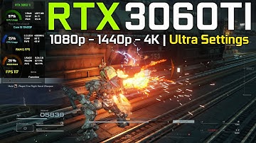 Armored Core 6 Fires of Rubicon : RTX 3060Ti - 1080p - 1440p - 4K - Ultra Settings