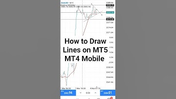 How to Draw Lines on MT5/MT4 Mobile App #mt5