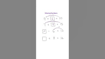 Missing Numbers in Addition & Subtraction! ✅💯#maths #mathematics #mathforkids