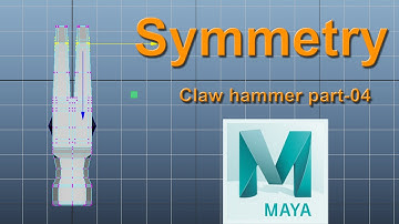 Maya Symmetry Modeling Claw hammer Video_04