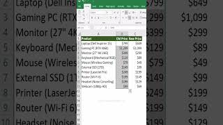 Don’t Hide the Old Price — Strike It Out! #excel #excelforbeginners #exceltutorial #exceltips