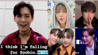 BTOB MINHYUK THINKS THAT HE IS FALLING FOR TXT SOOBIN! ft. MENTIONING EACH OTHER COMPILATION