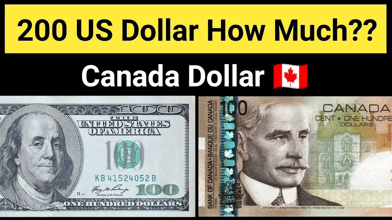 200 Hundreds American Dollar Rate in Canada Dollar | 100 USA Dollar to