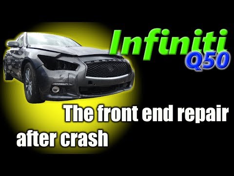 Infiniti Q50. Body repair. Ремонт кузова.