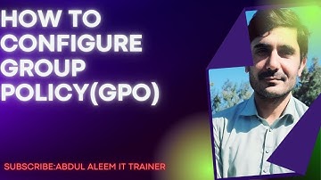 How to configure GPO