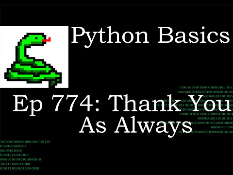 Python Basics Tutorial Thank You For The Growth and Interaction