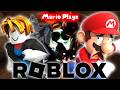 Mario Plays ROBLOX HORROR GAMES 