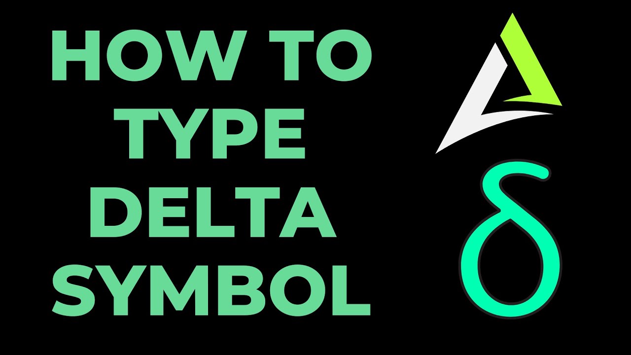 How to type delta symbol in ms word - YouTube