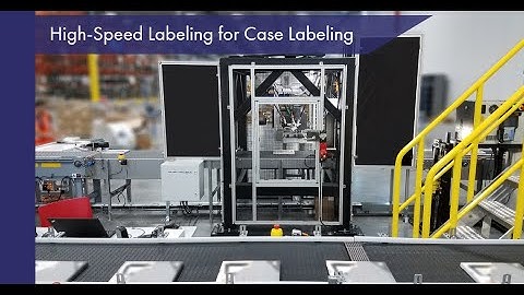 High-Speed Labeling - Robotic Case Labeling with High-Speed Picking