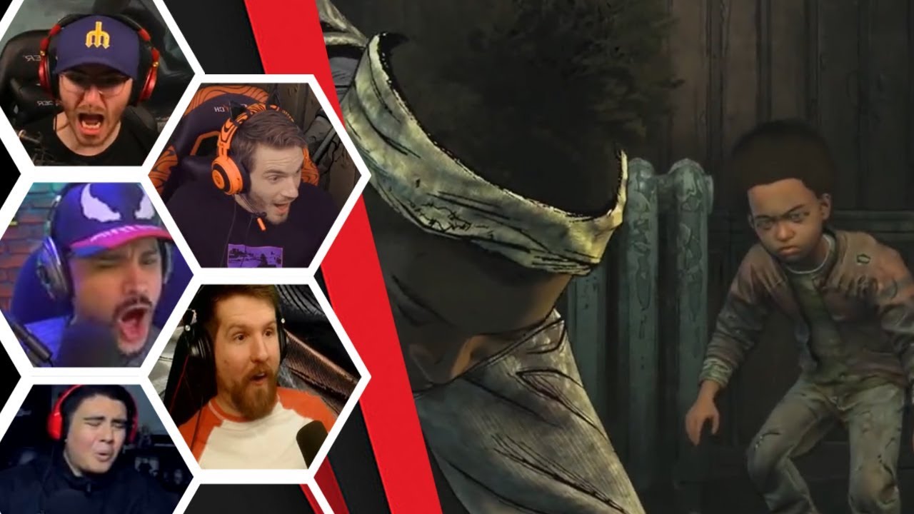 Let's Players Reaction To Letting Aj Take The Risk Or Not The Walking Dead Broken Toys YouTube