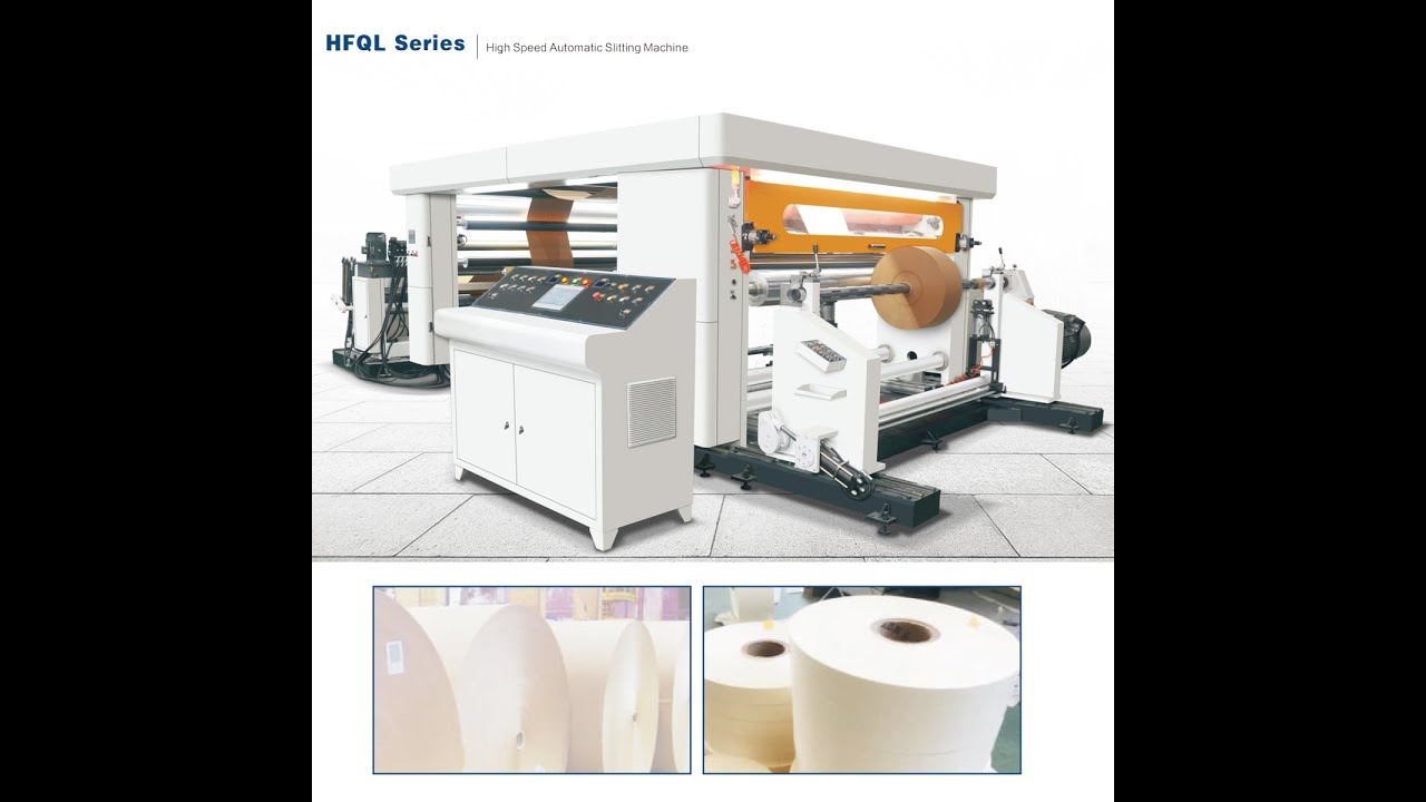 Kraft Paper Jumbo Roll Automatic Slitting and Rewinding Machine for ...
