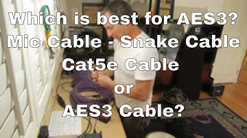 Test AES3 on Mic vs Snake and CAT5e Cable @ 48Khz 96Khz 192Khz