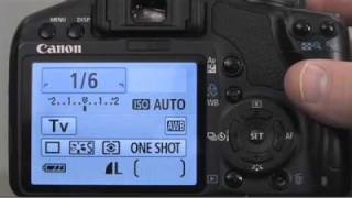 How to set the shutter priority setting on your Canon EOS Rebel XS / 1000D