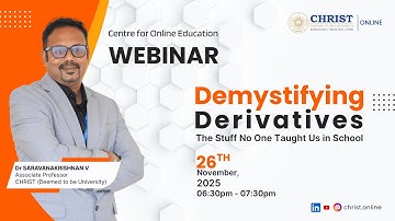 Demystifying Derivatives: A Complete Beginner-Friendly Masterclass (Full Webinar)