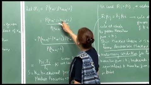 Time reversible markov chains