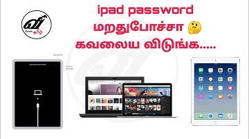 How to solve the forgotten password for iPhone/iPad (Disabled mode) in Tamil