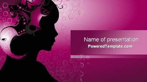 Woman PowerPoint Template by PoweredTemplate.com