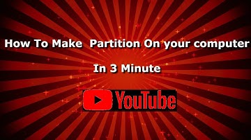 How to Make a Partition On computer, windows 7,8,10