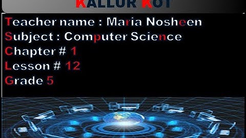 ONLINE WITH COMPUTERS GRADE 5 Lecture 12 CHAPTER 2