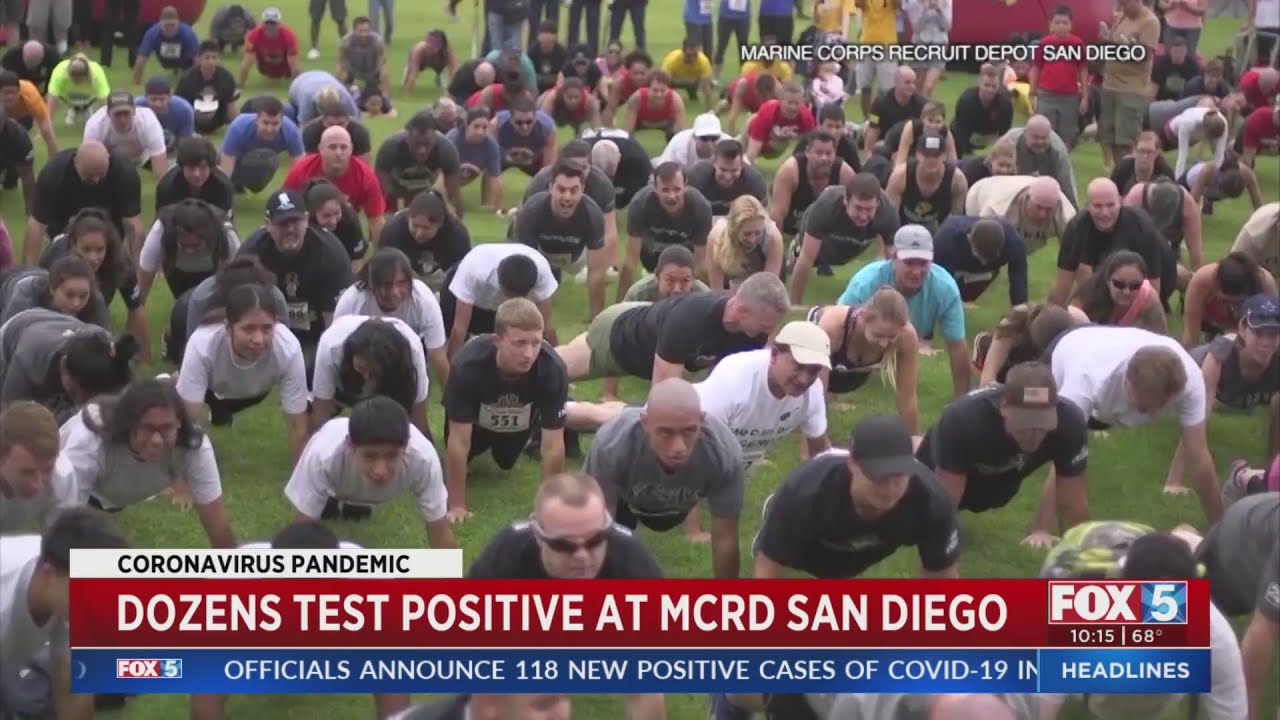 Dozens Test Positive At MCRD San Diego - YouTube