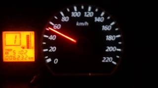 2010 Mitsubishi Lancer 1.3L acceleration 0-130 km\h تسارع ميتسوبيشي لانسر موديل 2010
