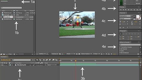 تعليم برنامج افتر افكت - الدرس 1 - الواجهة الرئيسية HD