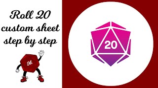 Roll20 custom sheet step by step screenshot 3