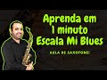 Aprenda Em 1 Minuto - Escala Mi Blues - Partitura Na Descrição!