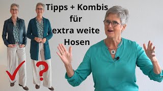 Extraweite Hosen Taille Betonen, Material Und Kombinationen