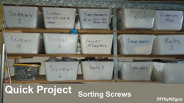 Quick Project - Sorting Screws (DIYbyNZguy)