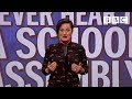 Things you never hear in school assembly  mock the week  bbc