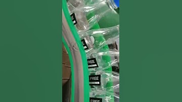 PET Water Baverage Drink Flat Round Bottle Labelling Machine Trapping label Machine Sticker Labeller