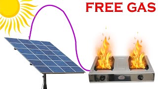 Enjoy lifetime free gas from solar panels